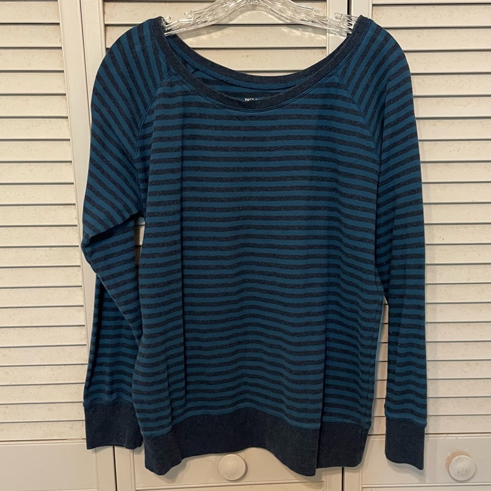 Pact Striped Long Sleeve Top